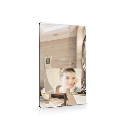 21.5 인치 벽에 장착 된 거울 광고 디스플레이 스마트 터치 스크린 메이크업 거울