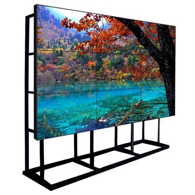 울트라 좁은 가장자리 UHD LCD 스플라이싱 스크린 55 인치 3.5mm 실내 비디오 벽 디스플레이