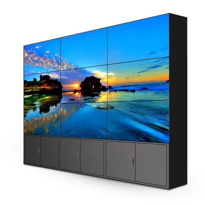 울트라 좁은 가장자리 UHD LCD 스플라이싱 스크린 55 인치 3.5mm 실내 비디오 벽 디스플레이