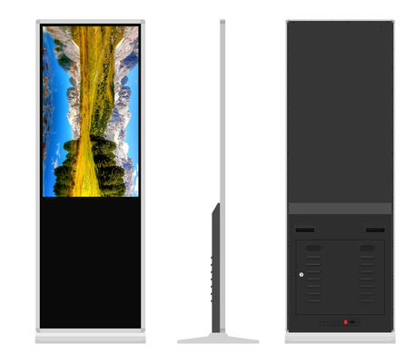 수직 실내 광고 플레이어 43 인치 HD LCD 디지털 사이니지 디스플레이