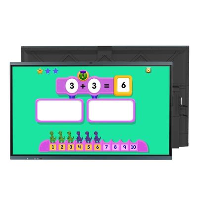 교육용 휴대용 LCD 인터랙티브 평면 패널 86 인치 스마트 블랙보드