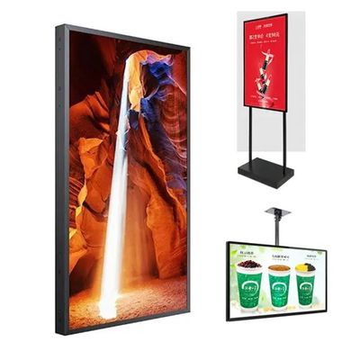 55인치 16:9 고 밝기 광고 디스플레이 비디오 플레이어 2000cd/m2의 LCD 화면 창문 밝기
