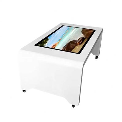55 인치 알루미늄 합금 인터랙티브 터치 스크린 테이블, 110W 전력 소비 및 멀티 터치 디스플레이