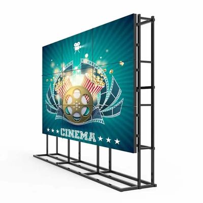 상업용 LCD TV 벽 46 인치 1.8mm 바닥 서있는 광고 스플라이싱 벽