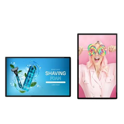 50 인치 벽 장착 LCD 광고 디스플레이 4K 해상도 초 좁은 가장자리