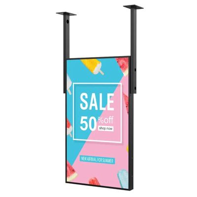 고휘도 1500 니트 및 상업용 디지털 사이니지용 ROHS 인증 메탈 LCD 광고 디스플레이
