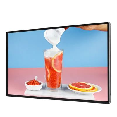 98 인치 벽에 장착된 LCD 광고 디스플레이 1920 x 1080 해상도 및 IP55 IP65 보호