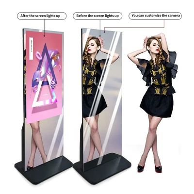 실내 체육관 스마트 매직 미러 터치 스크린 43 인치 안드로이드 디지털 디스플레이