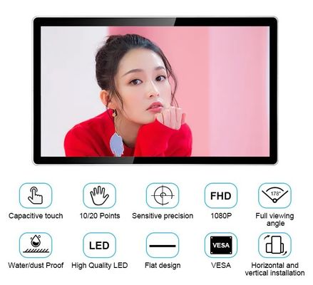 15.6 인치 용량 터치 스크린 모니터 1920x1080 해상도 및 산업용 디스플레이용 멀티 터치