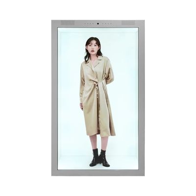 86 인치 터치 스크린 투명 LCD 박스 디스플레이 쇼케이스 광고 플레이어