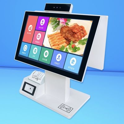 데스크톱 셀프 서비스 터치 스크린 주문 키오스크 듀얼 스크린 캐시어 머신