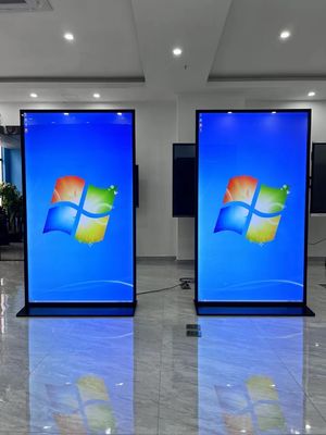 75인치 LCD 광고 디스플레이, 178° 뷰앵글 450cd/m2 밝기 및 상업용 디지털 사이니지를 위한 3000:1 대비 비율