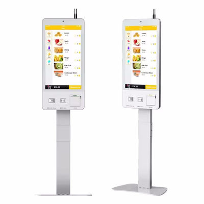 터치스크린 셀프 서비스 POS 시스템 LED 조명으로 얼굴 인식 지원