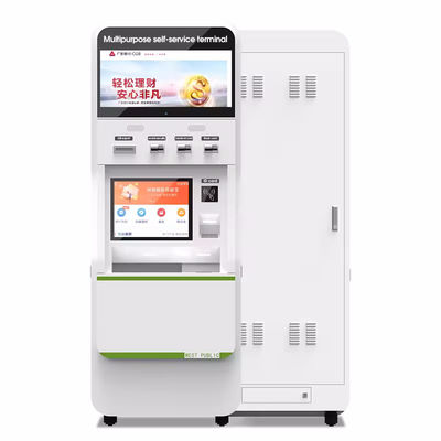 듀얼 터치 스크린과 바코드 스캐너가 있는 Windows 10 셀프 서비스 POS 시스템