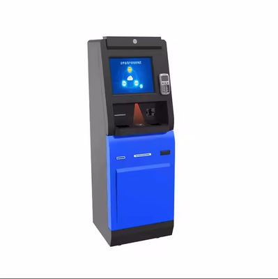 셀프 서비스 체크인 키오스크 LED 라이트와 바코드 스캐너