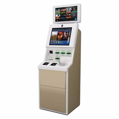 맞춤형 LED 조명, Windows 10 OS, 카드 리더기가 탑재된 터치스크린 셀프 체크인 키오스크 (효율적인 셀프 서비스용)