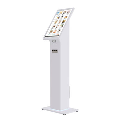 QR 코드 ID 카드 리더기, Windows 10 OS 및 맞춤형 LED 조명이 탑재된 셀프 체크인 키오스크 (효율적인 고객 체크인을 위해)