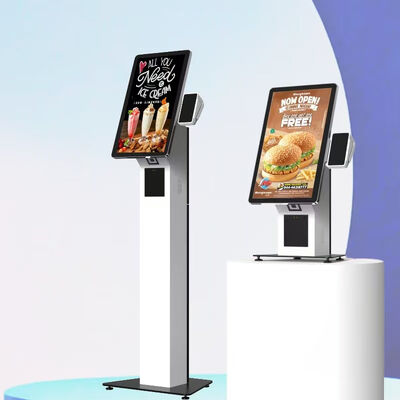 32인치 LCD 디스플레이 셀프 주문 키오스크 영수증 프린터 및 레스토랑 메뉴 사용자 정의