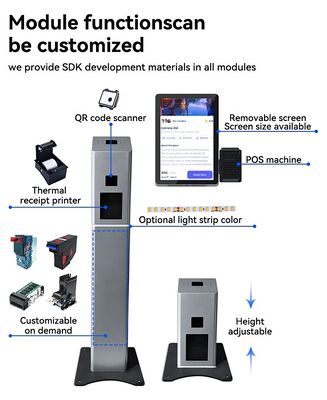 21.5 Inch Touch Screen Self-Service Kiosk with NFC Payment and Customizable OS for Restaurants and Retail
