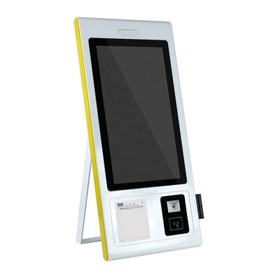 21.5 Inch FHD Self Ordering Kiosk with 10-Point Capacitive Touch Screen and Optional Thermal Printer