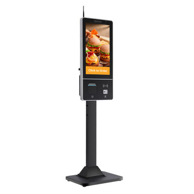 10-Point Capacitive Touch Screen Self Ordering Kiosk with 1920x1080 Resolution and Wall Mount