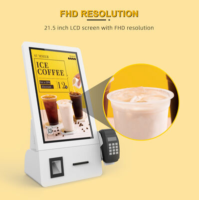 1920X1080 Resolution Metal Case Floor Standing Touch Screen Self Service Kiosk with Android OS