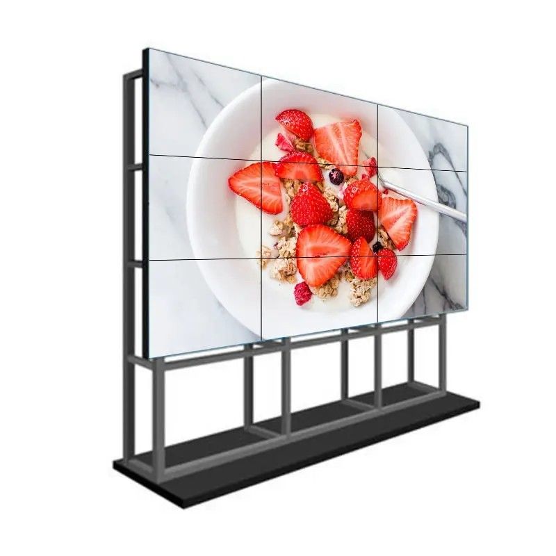 4K 해상도와 좁은 베젤 디스플레이를 갖춘 55인치 LCD 스플라이싱 월 (비디오 월 적용)