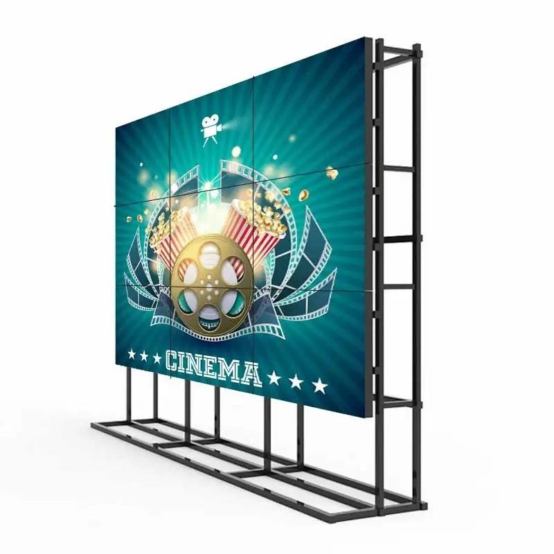 상업용 LCD TV 벽 46 인치 1.8mm 바닥 서있는 광고 스플라이싱 벽