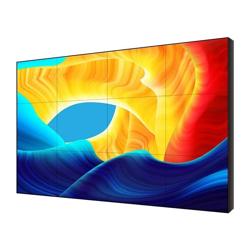 55인치 1.8mm 베젤리스 LCD 분할 월, 500cd/m² 밝기, 실내 비디오 월 디스플레이용
