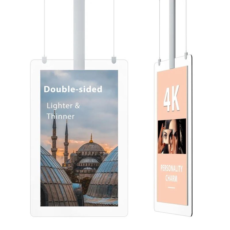 55인치 듀얼 스크린 고휘도 광고 디스플레이 LCD 플레이어 (1500 니트 밝기)