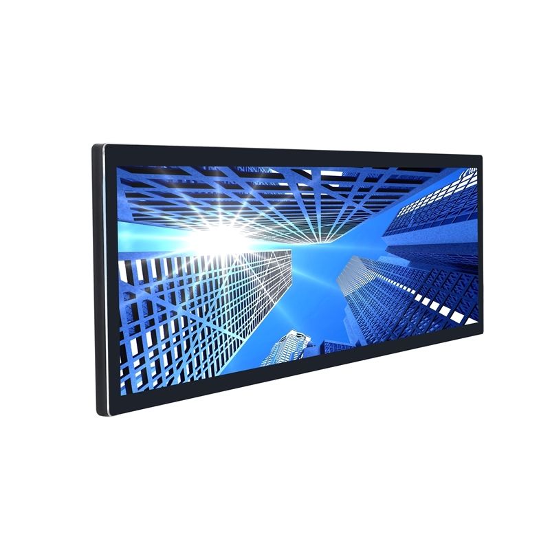 3840 X 1080 해상도 및 HDMI, VGA, USB 입력을 갖춘 스트립 터치 스크린 모니터 디스플레이 (맞춤형 밝기 조절 가능)